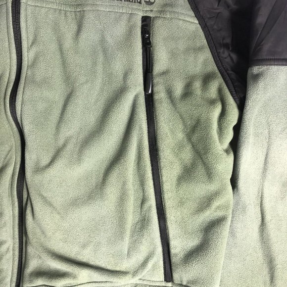 Timberland Fleece Jacket Men's Olive Green Long Sleeve Full Zip Sz L Ski a20 - Picture 5 of 7